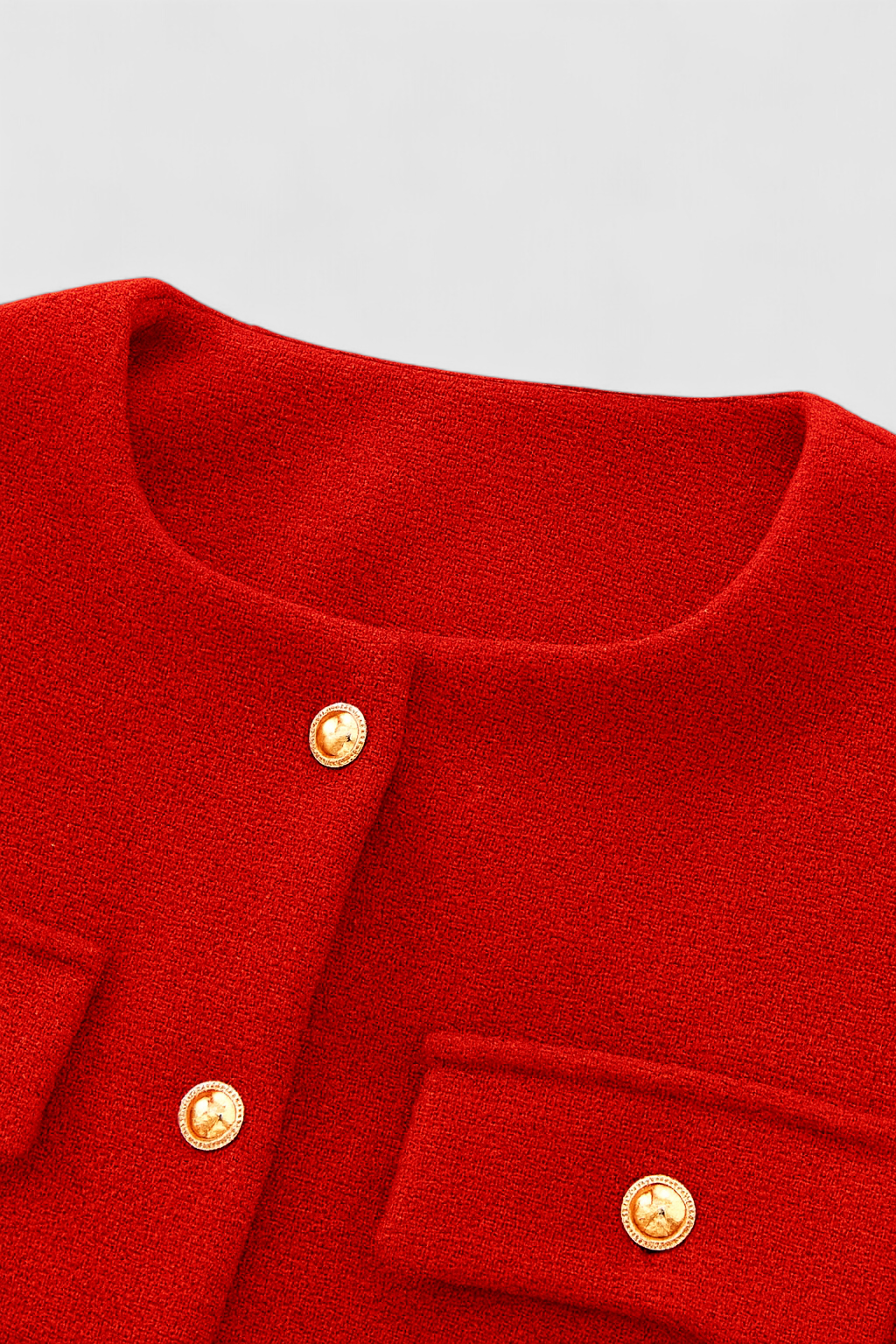Victoria | Chic Red Short Jacket with Versatile Style - Lumina