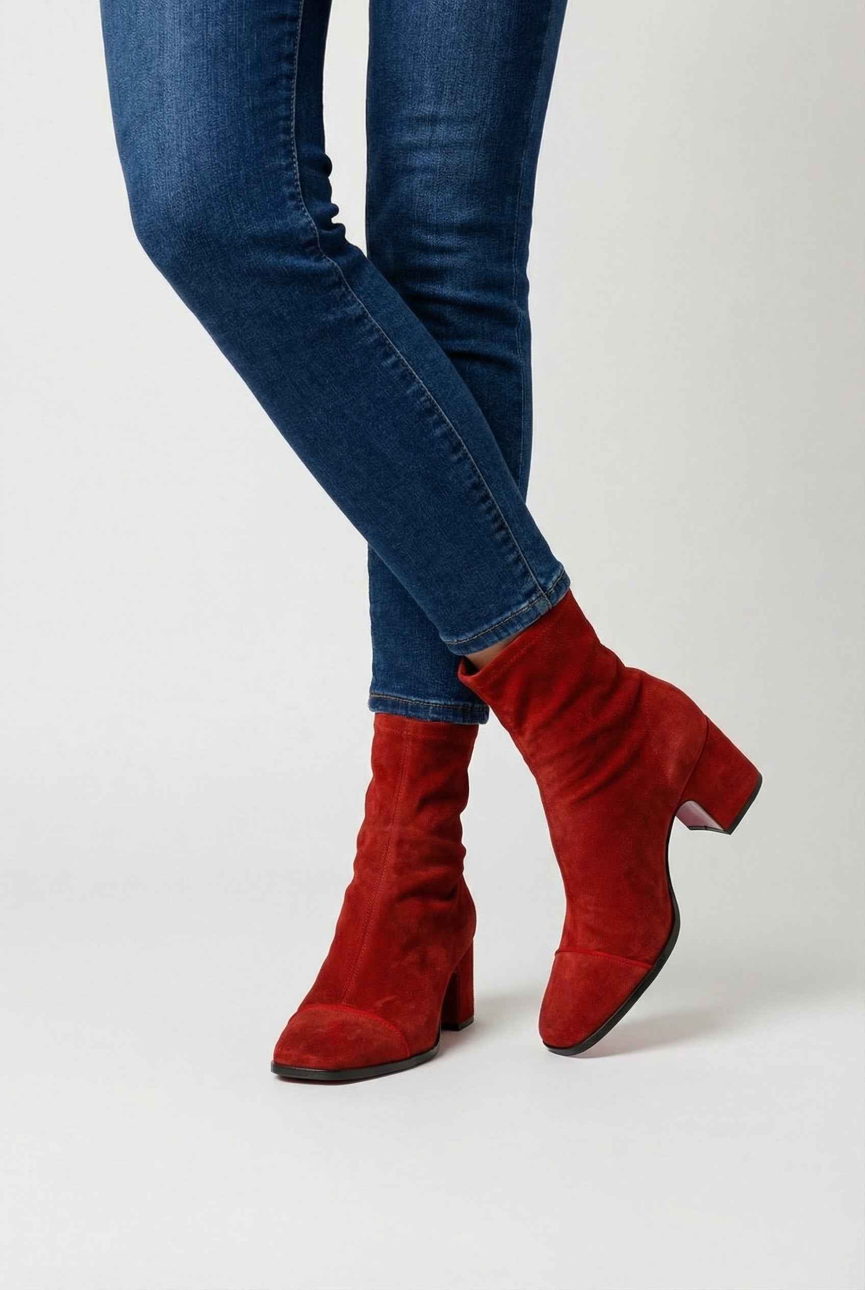 Victoria | Chic Retro Mid Calf Boots for Women with Statement Heel - Lumina