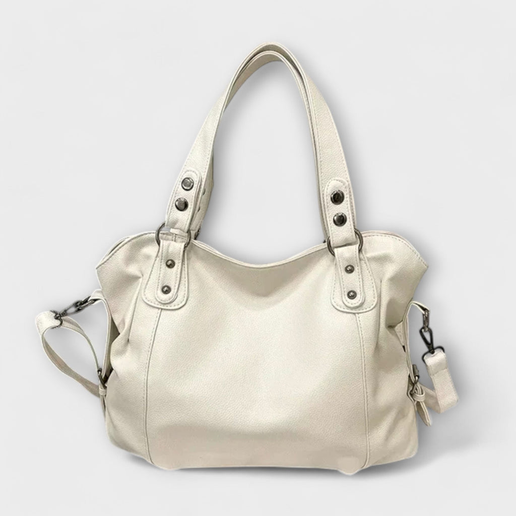 Victoria | Chic Structured Hobo Shoulder Bag with Dual Straps - Lumina