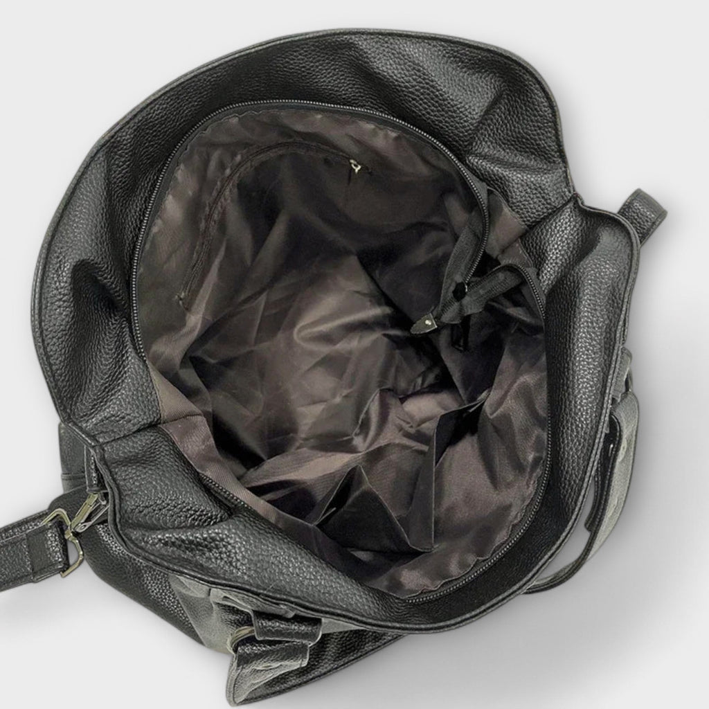 Victoria | Chic Structured Hobo Shoulder Bag with Dual Straps - Lumina