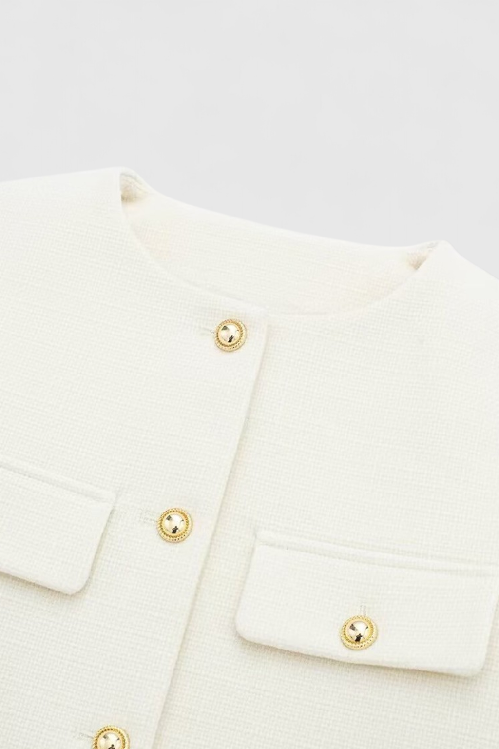 Victoria | Chic Tailored White Short Jacket with Versatile Style - Lumina