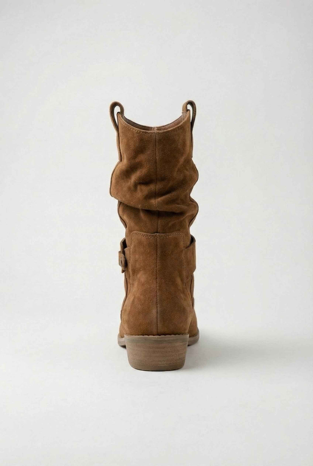 Victoria | Chic Tan Retro Suede Ankle Boots for Women with Sturdy Sole - Lumina