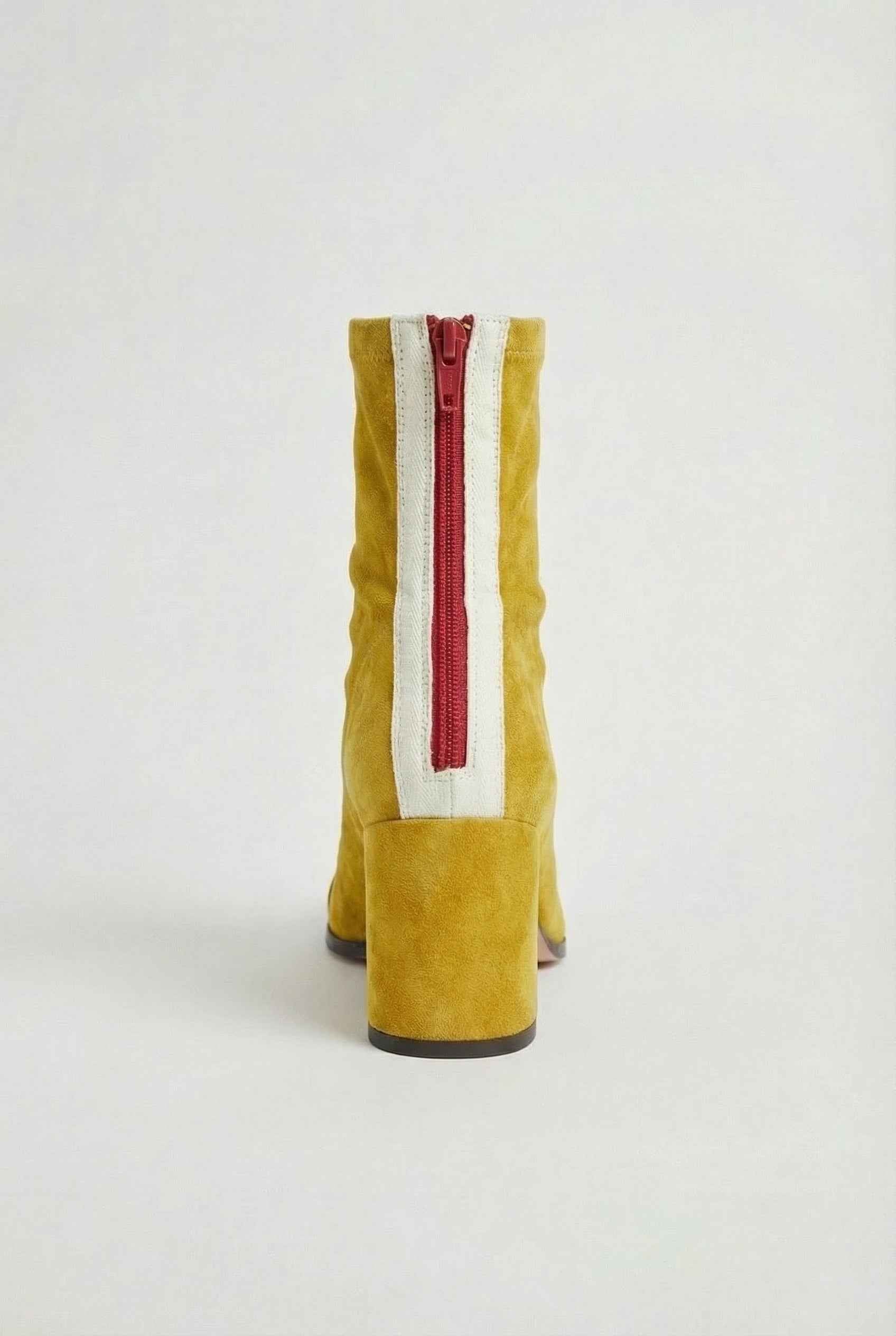 Victoria | Chic Yellow Mid Calf Boots for Women with Warm Lining - Lumina