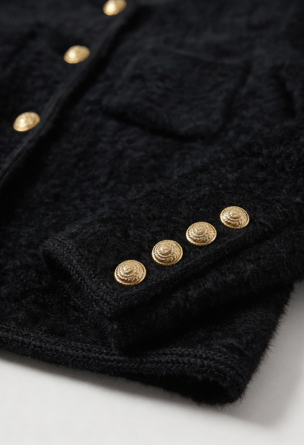Victoria | Cozy Black Long Cardigan Sweater with Open Front Design - Lumina
