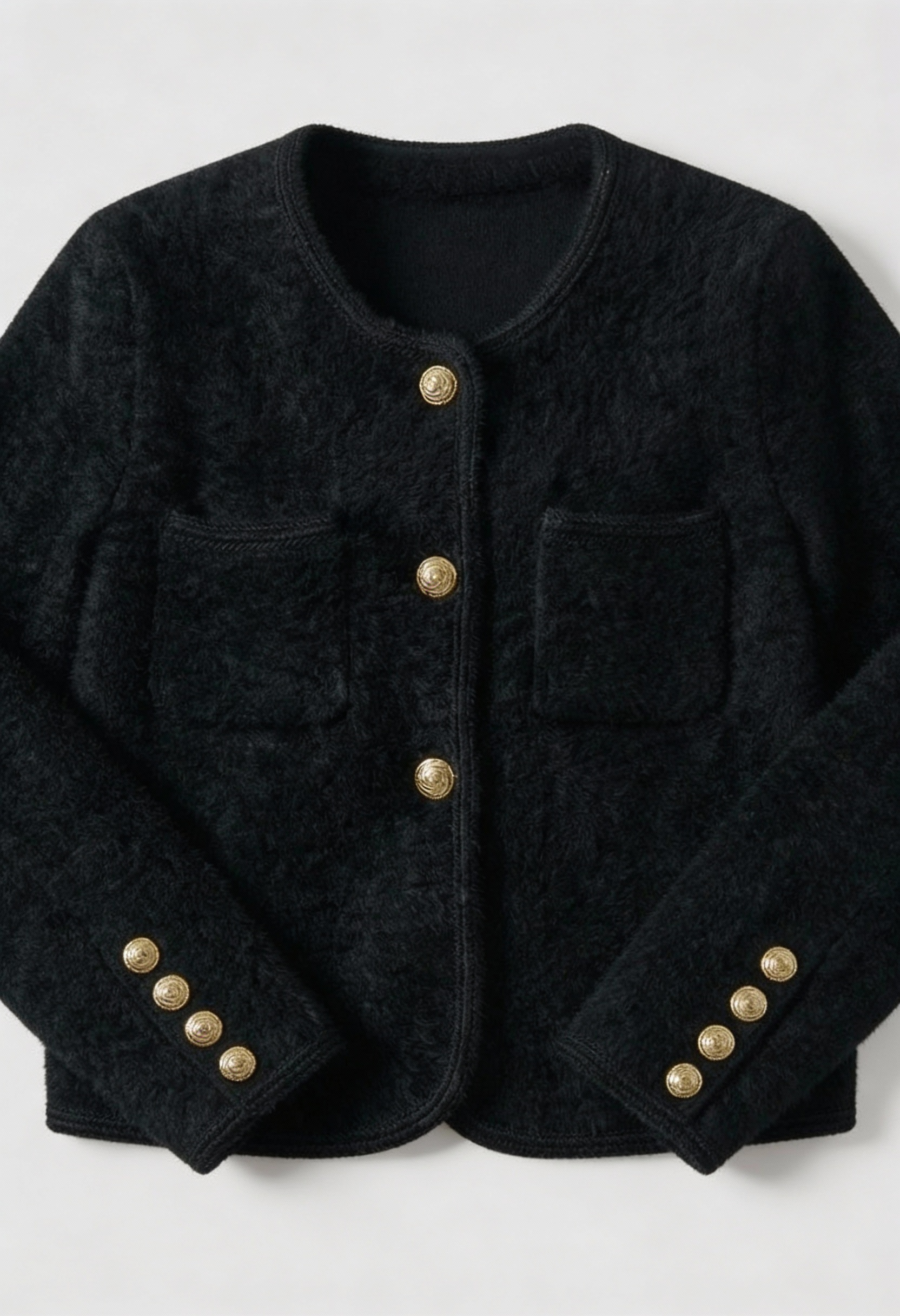 Victoria | Cozy Black Long Cardigan Sweater with Open Front Design - Lumina