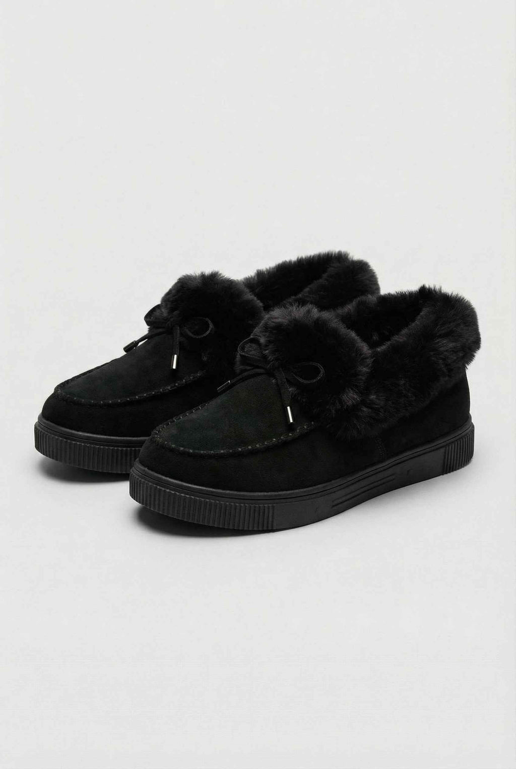 Victoria | Cozy Black Winter Boots with Warm Lining - Lumina