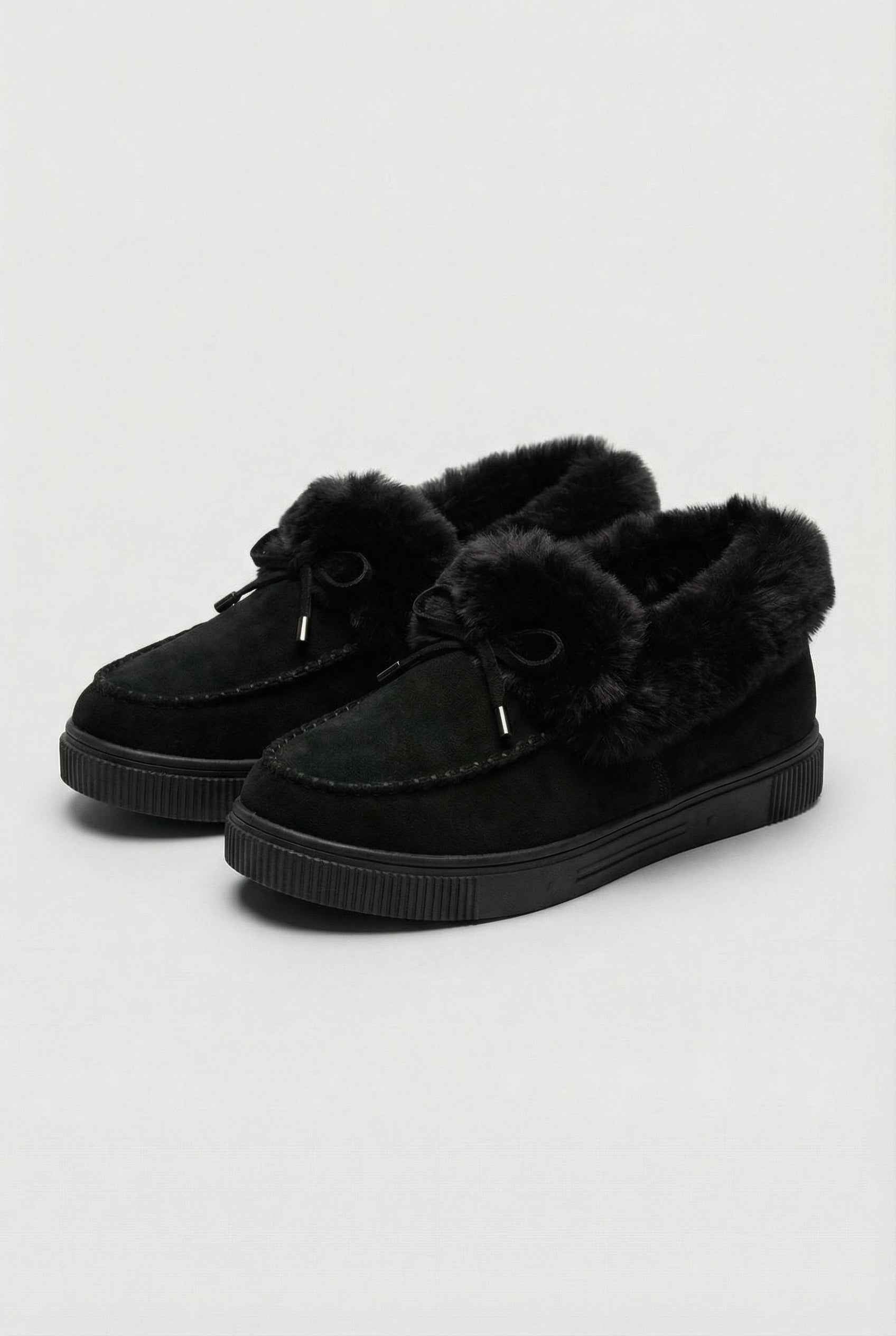 Victoria | Cozy Black Winter Boots with Warm Lining - Lumina