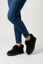 Victoria | Cozy Black Winter Boots with Warm Lining - Lumina
