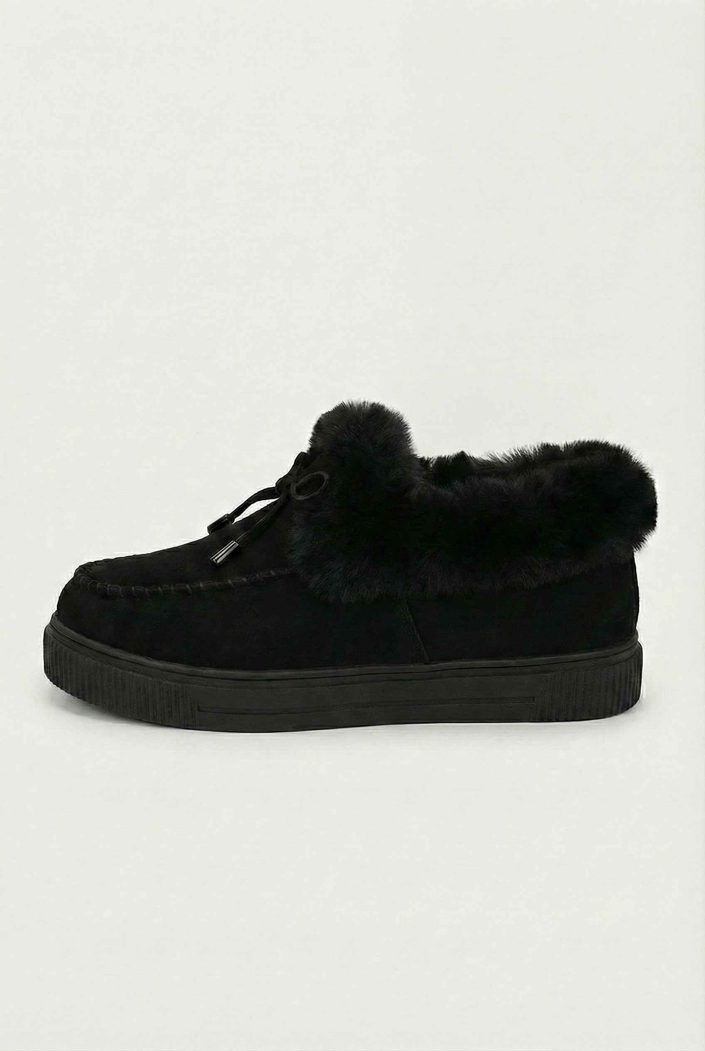 Victoria | Cozy Black Winter Boots with Warm Lining - Lumina