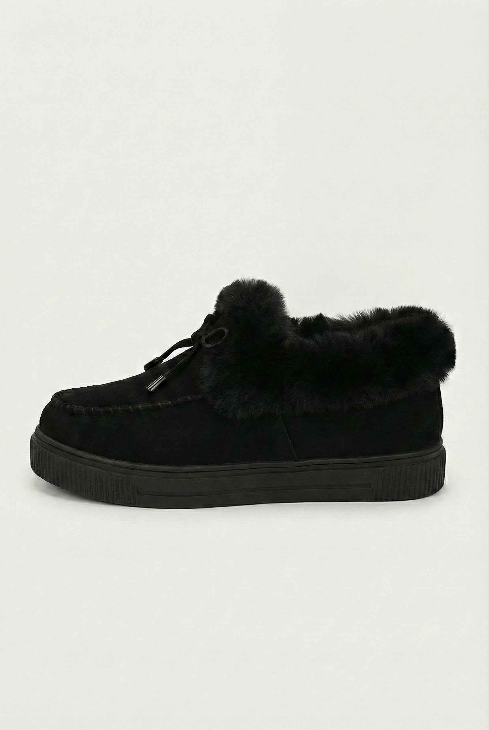Victoria | Cozy Black Winter Boots with Warm Lining - Lumina
