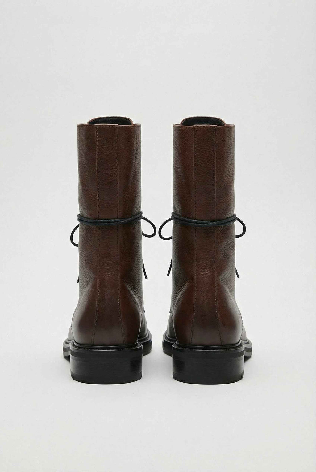 Victoria | Cozy Brown Lace Up Ankle Boots with Chic Detailing - Lumina