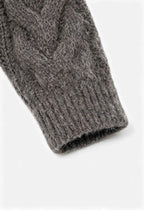 Victoria | Cozy Gray Cardigan Sweater with Zipper Detail - Lumina
