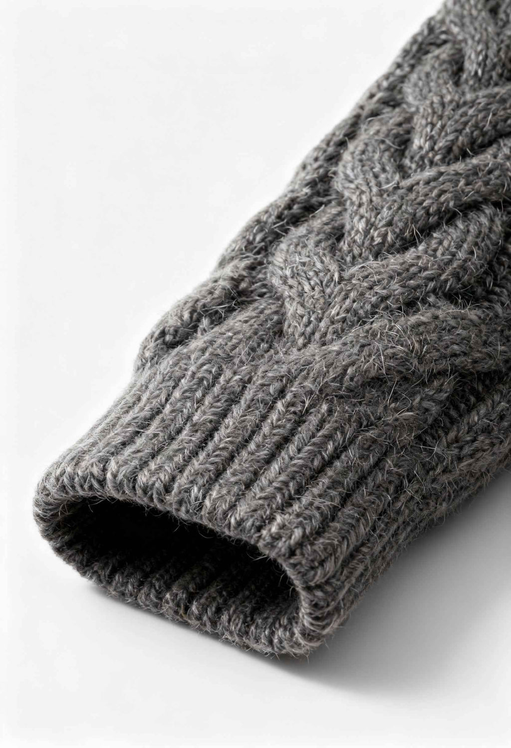 Victoria | Cozy Gray Cardigan Sweater with Zipper Detail - Lumina