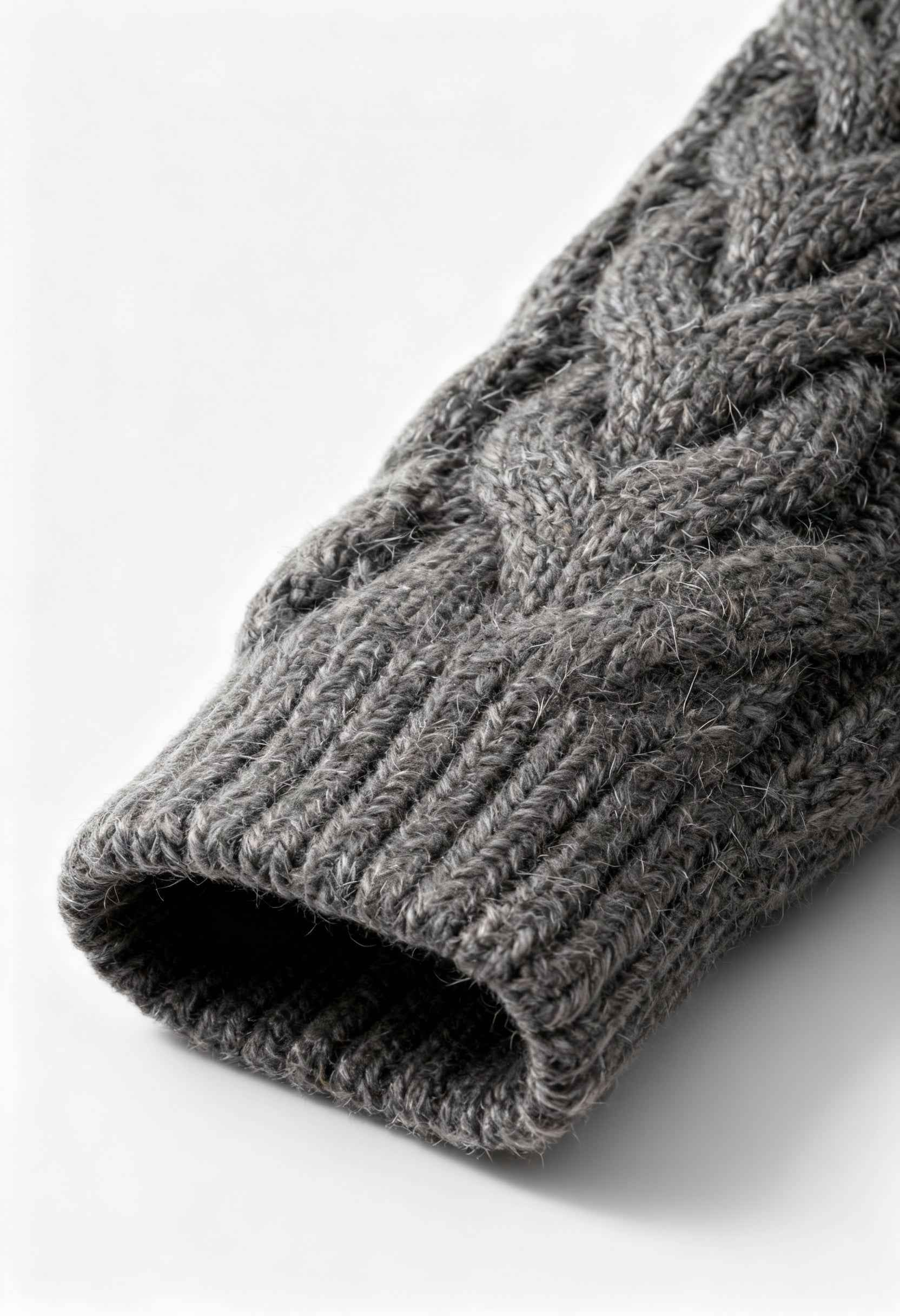 Victoria | Cozy Gray Cardigan Sweater with Zipper Detail - Lumina