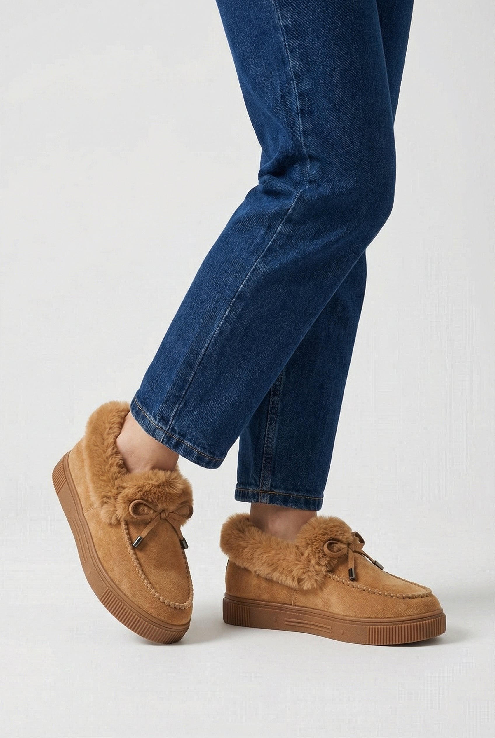 Victoria | Cozy Light Brown Ankle Boots with Warm Lining - Lumina