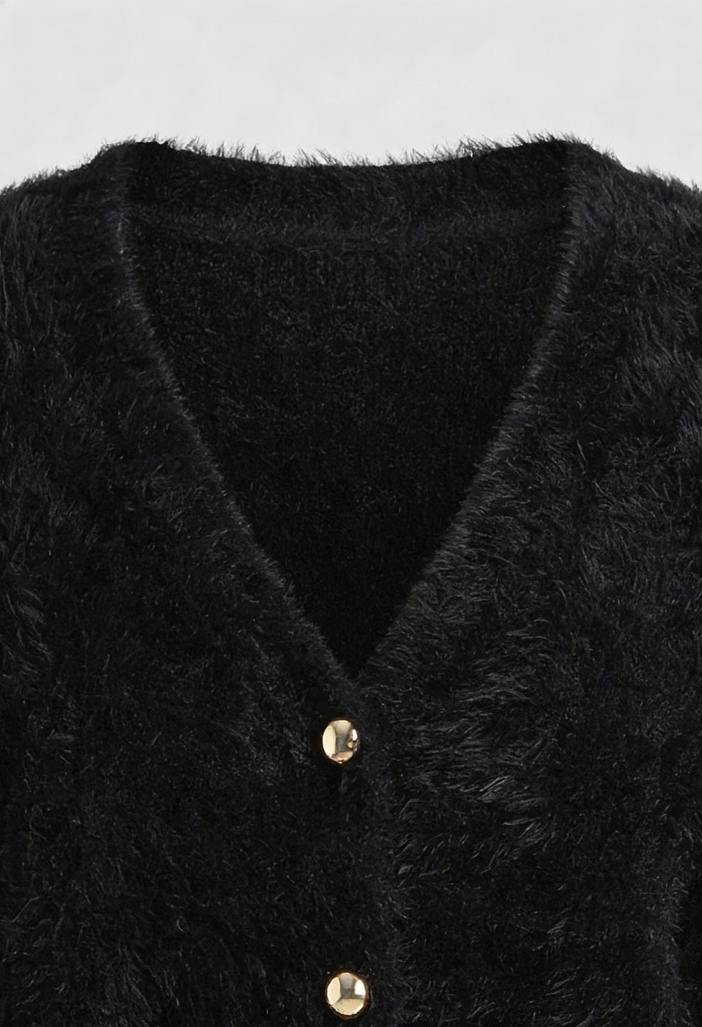 Victoria | Cozy Long Black Cardigan Sweater with Open Front Design - Lumina