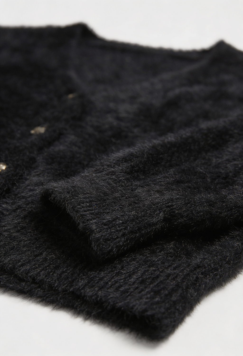 Victoria | Cozy Long Black Cardigan Sweater with Open Front Design - Lumina