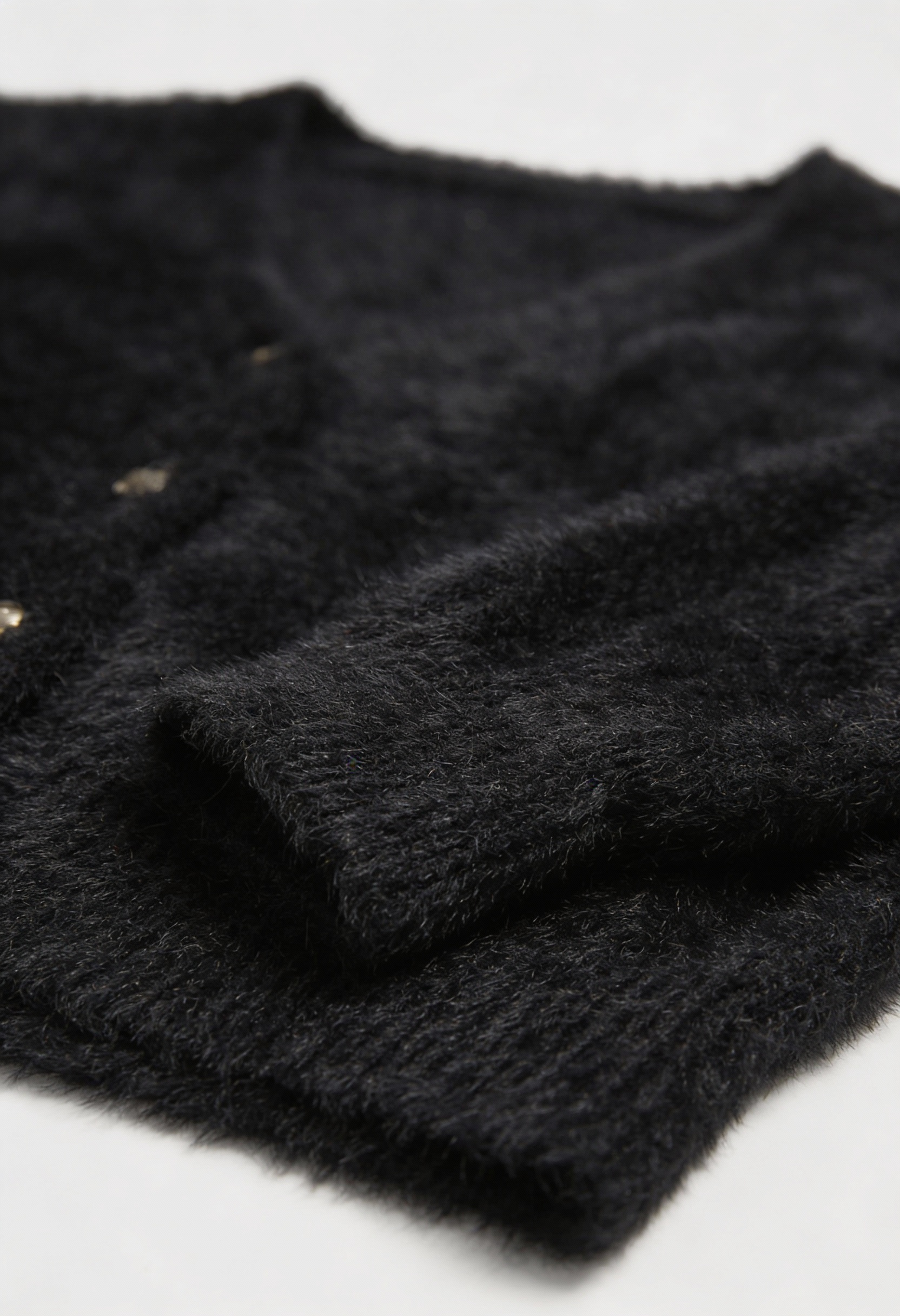 Victoria | Cozy Long Black Cardigan Sweater with Open Front Design - Lumina