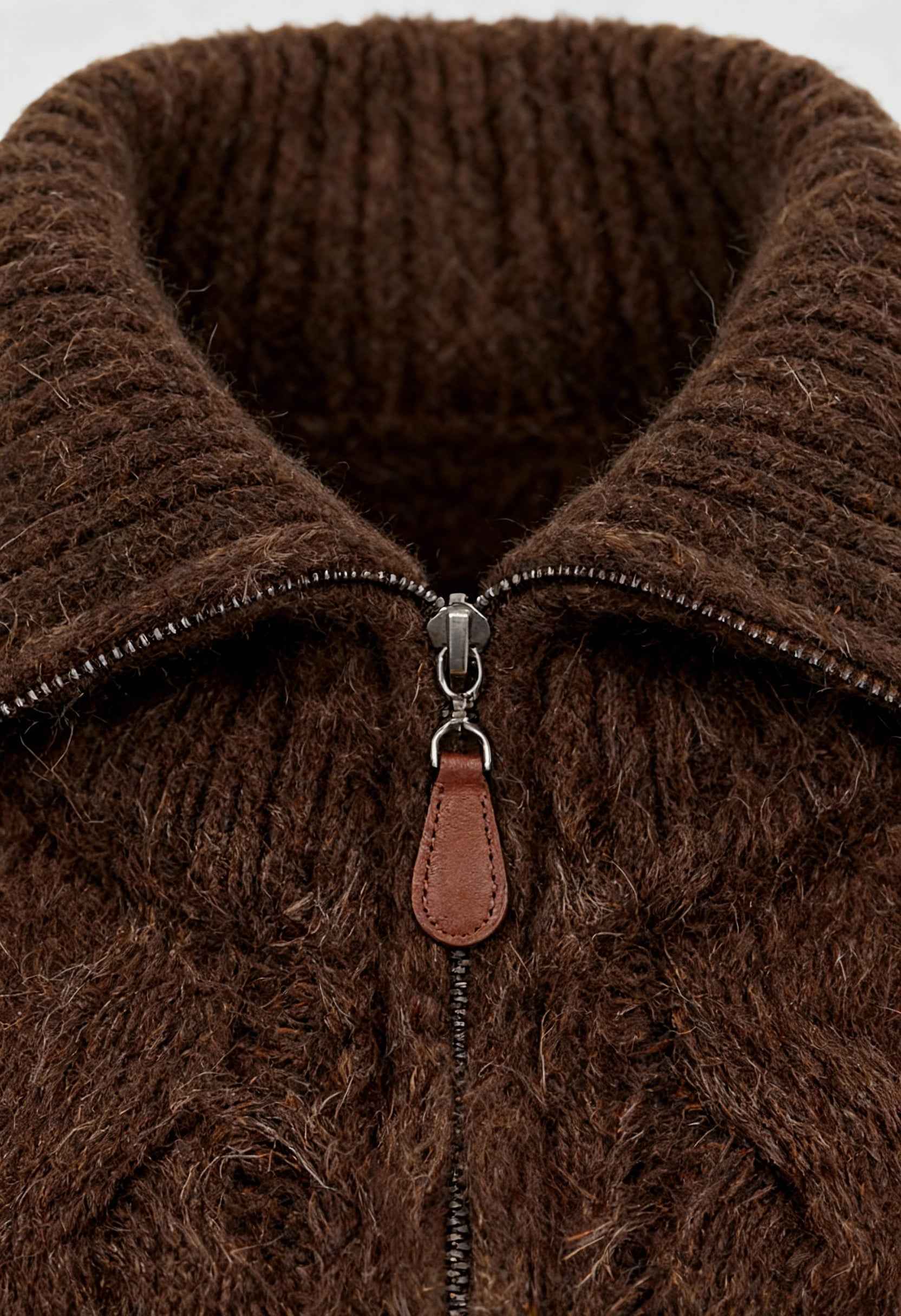 Victoria | Cozy Long Cardigan Sweater with Zipper Closure - Lumina