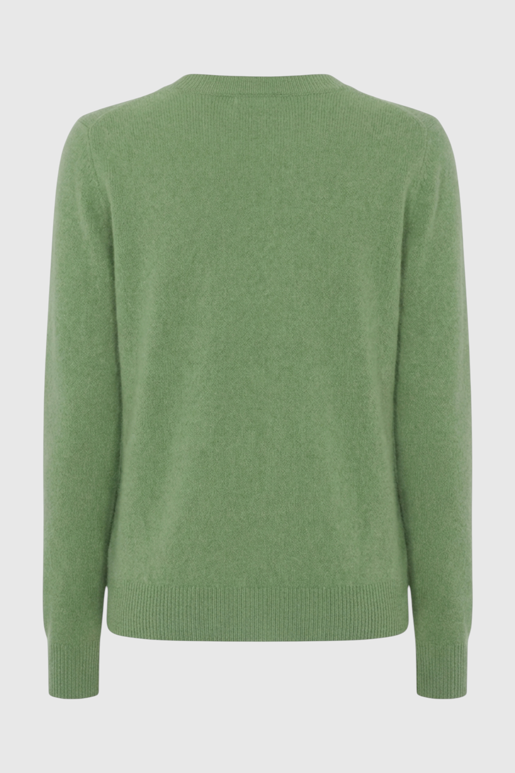 Victoria | Cozy Olive Green Sweater with Flattering V-Neck - Lumina