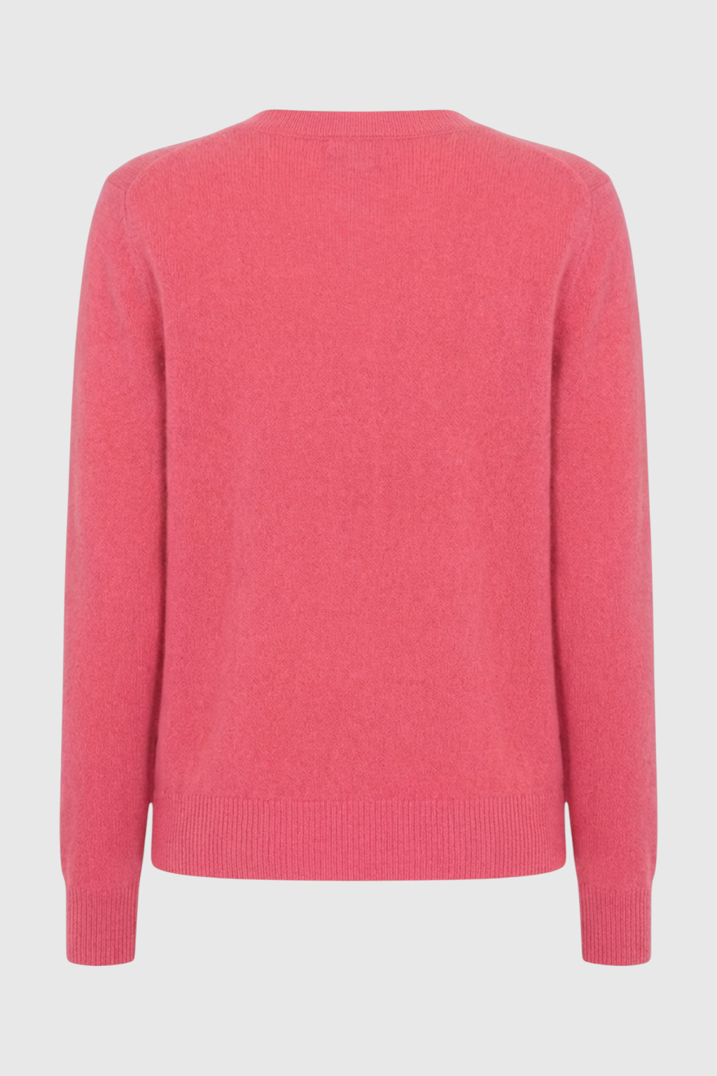 Victoria | Cozy Pink Red V-Neck Sweater with Flattering Fit - Lumina