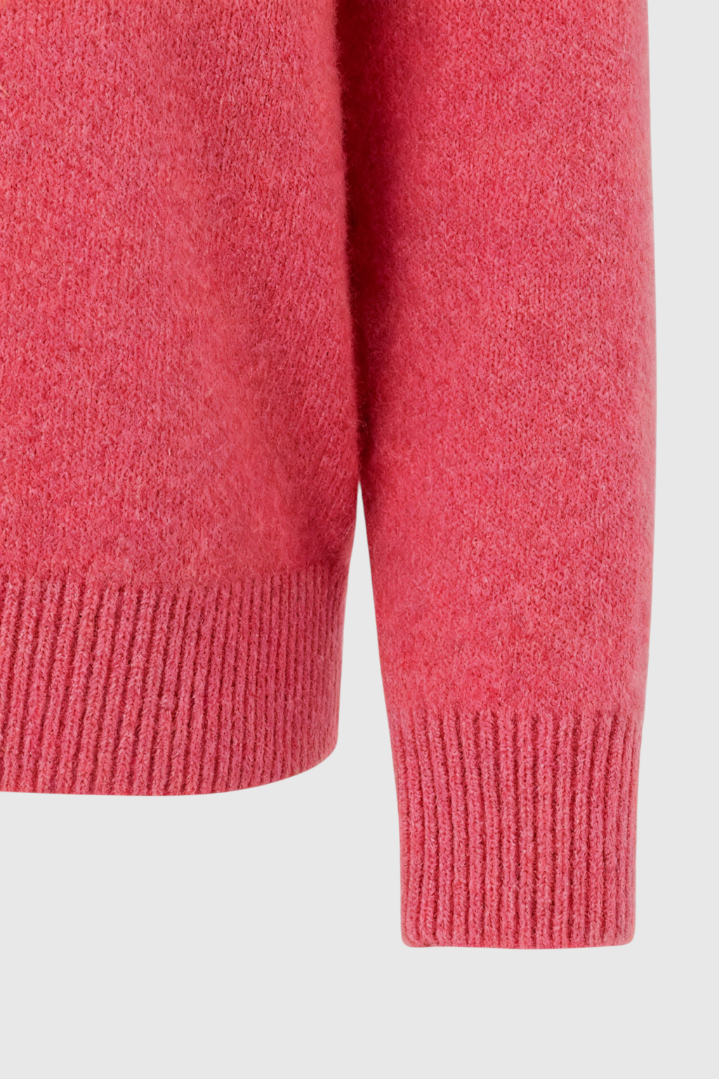 Victoria | Cozy Pink Red V-Neck Sweater with Flattering Fit - Lumina