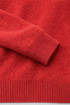 Victoria | Cozy Red Sweater with Flattering Fit - Lumina