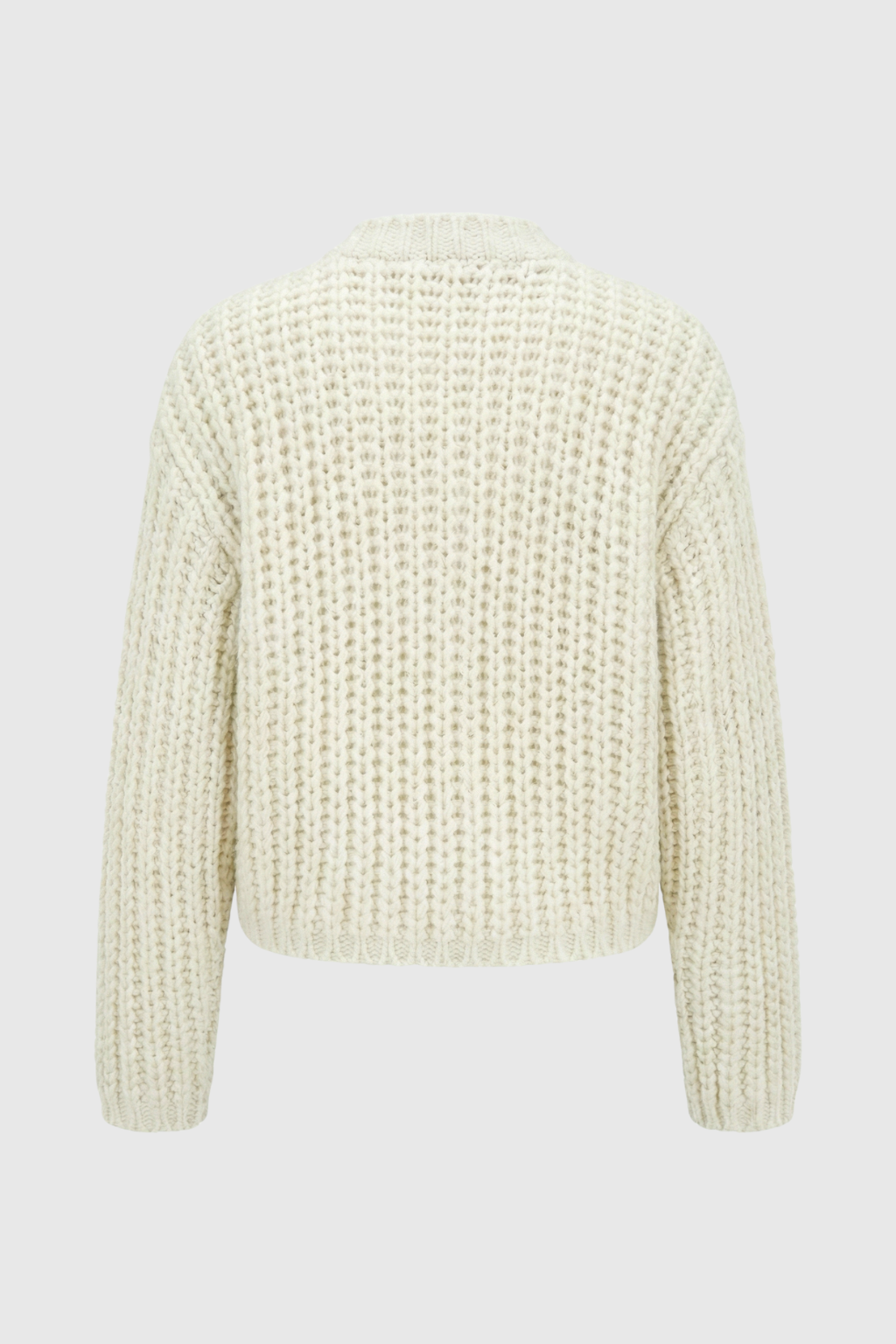 Victoria | Cozy White Long Cardigan Sweater with Relaxed Fit - Lumina