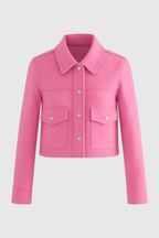 Victoria | Elegant Apricot Jacket with Classic Button Closure - Lumina