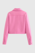 Victoria | Elegant Apricot Jacket with Classic Button Closure - Lumina