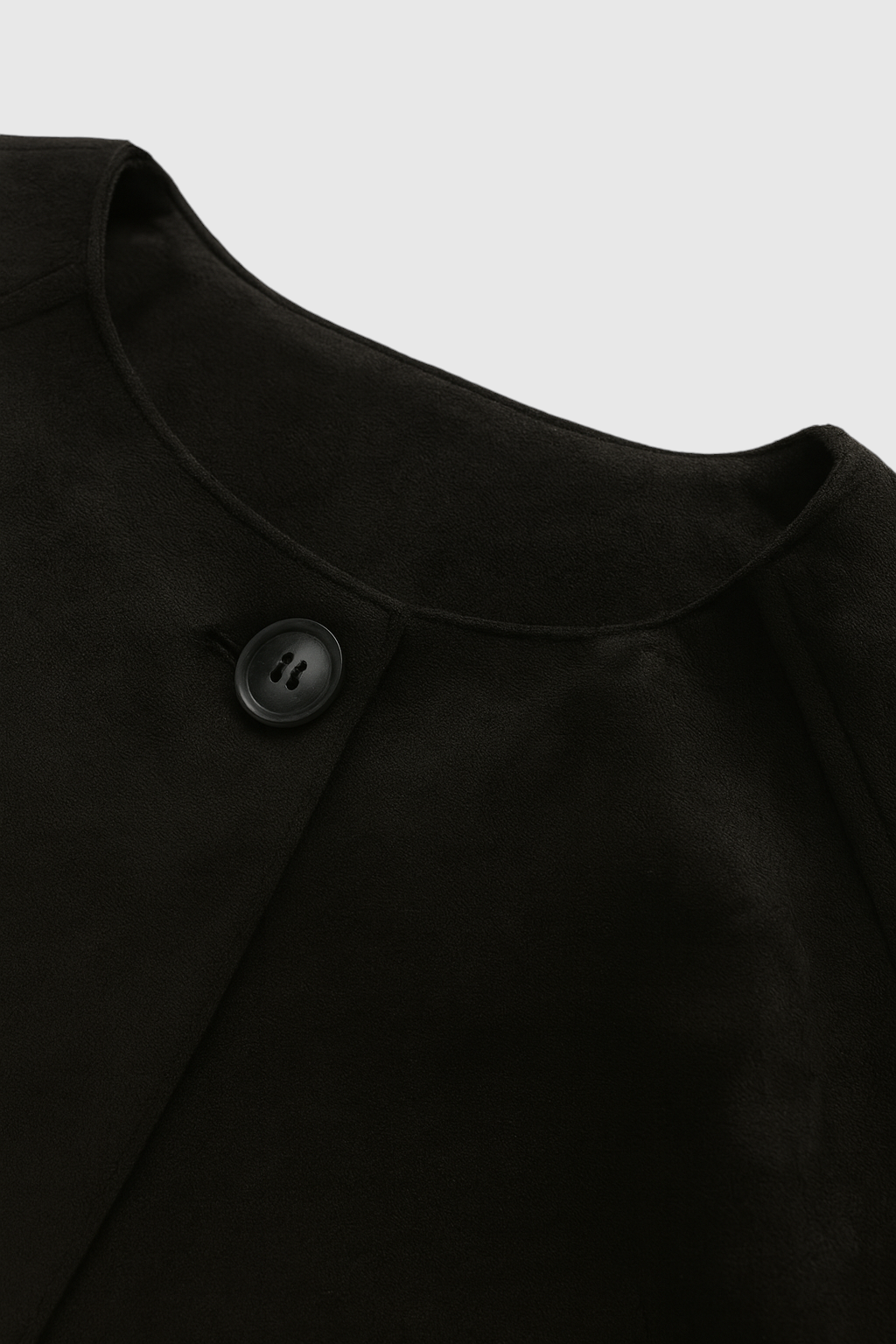 Victoria | Elegant Beige Short Jacket with O-Neck and Pockets - Lumina