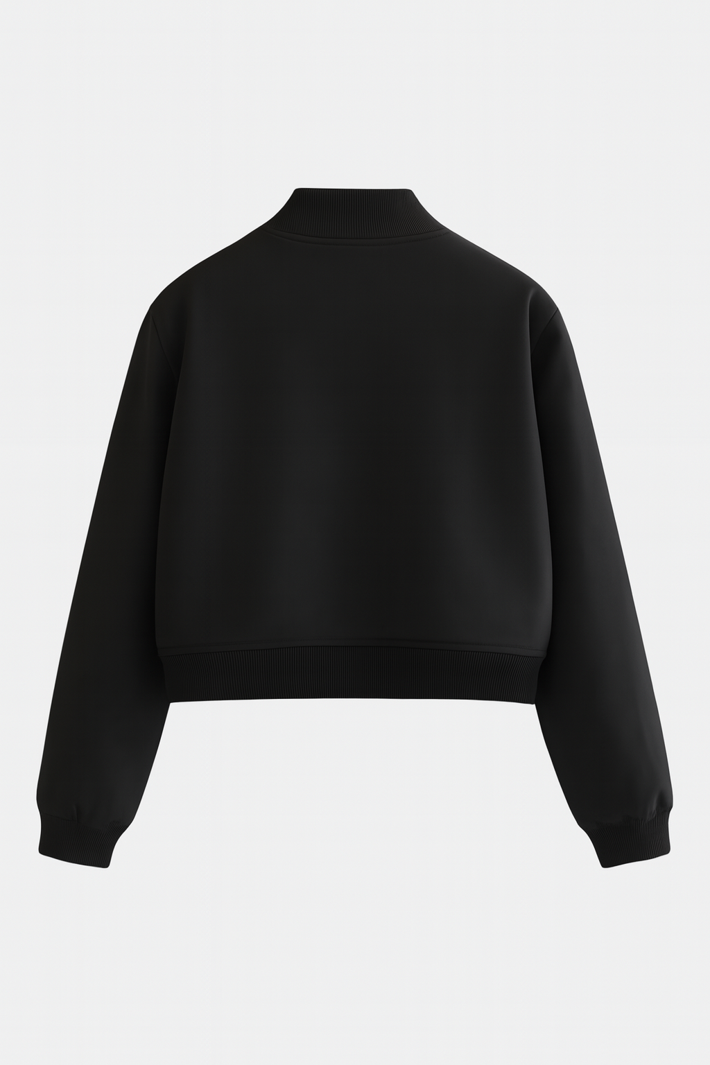 Victoria | Elegant Black Bomber Jacket with Timeless Design - Lumina