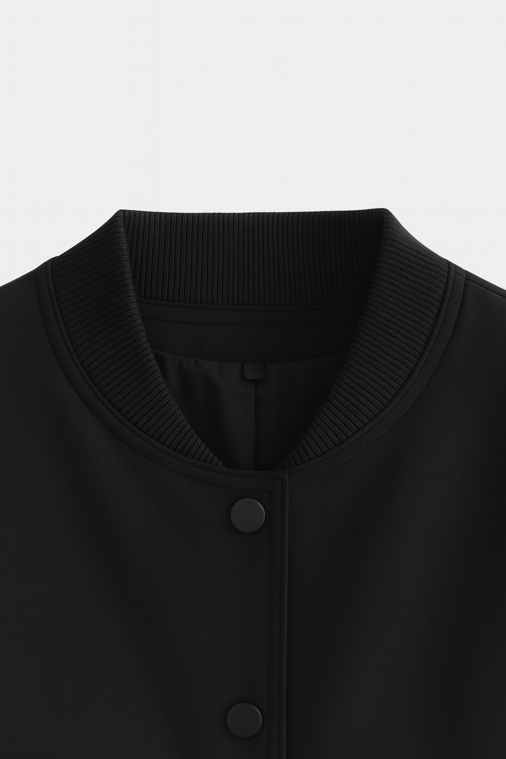 Victoria | Elegant Black Bomber Jacket with Timeless Design - Lumina