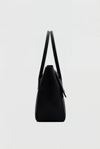 Victoria | Elegant Black Handbag with Adjustable Strap - Lumina