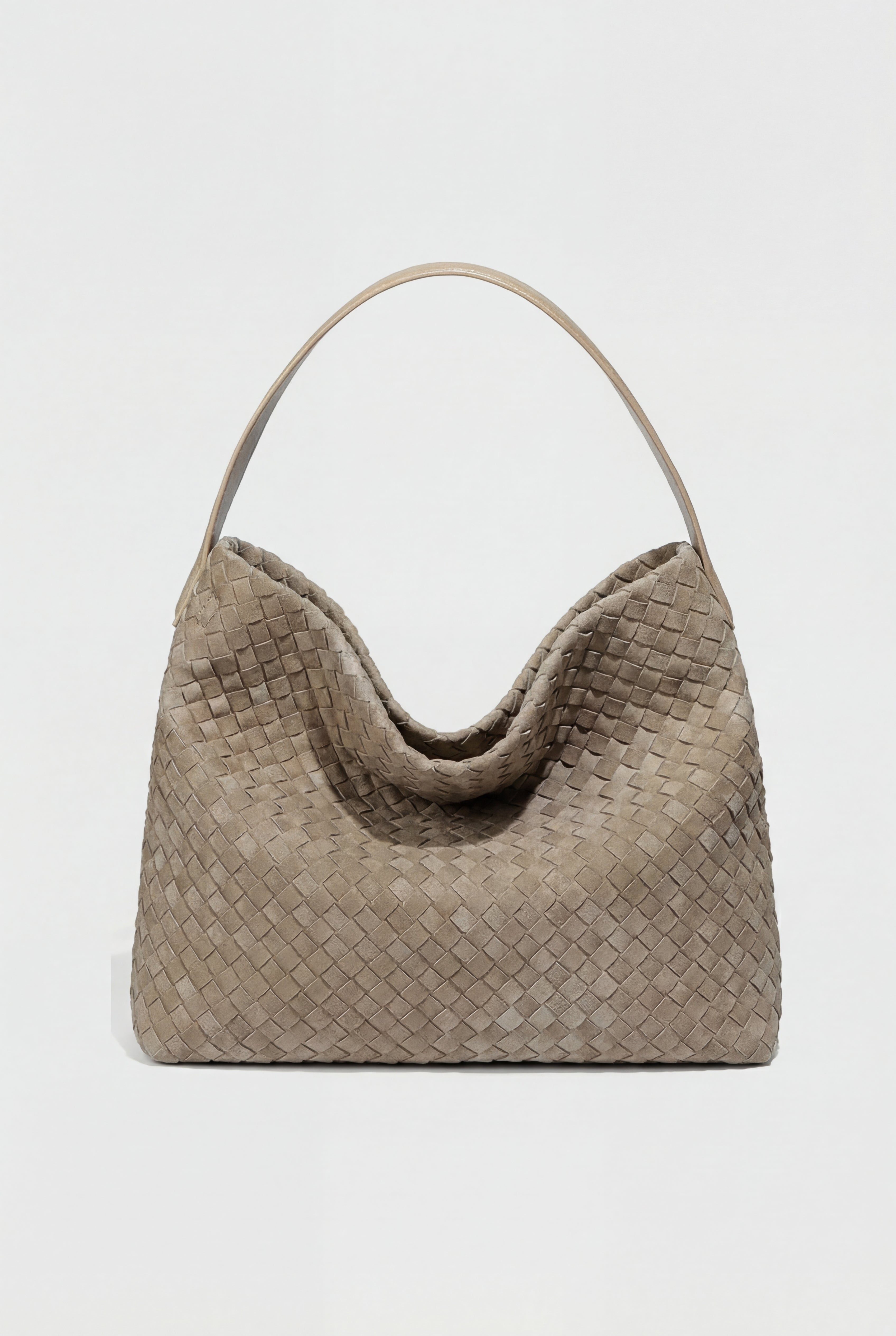 Victoria | Elegant Black Suede Tote Bag with Roomy Design - Lumina