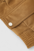 Victoria | Elegant Brown Bomber Jacket with Versatile Design - Lumina