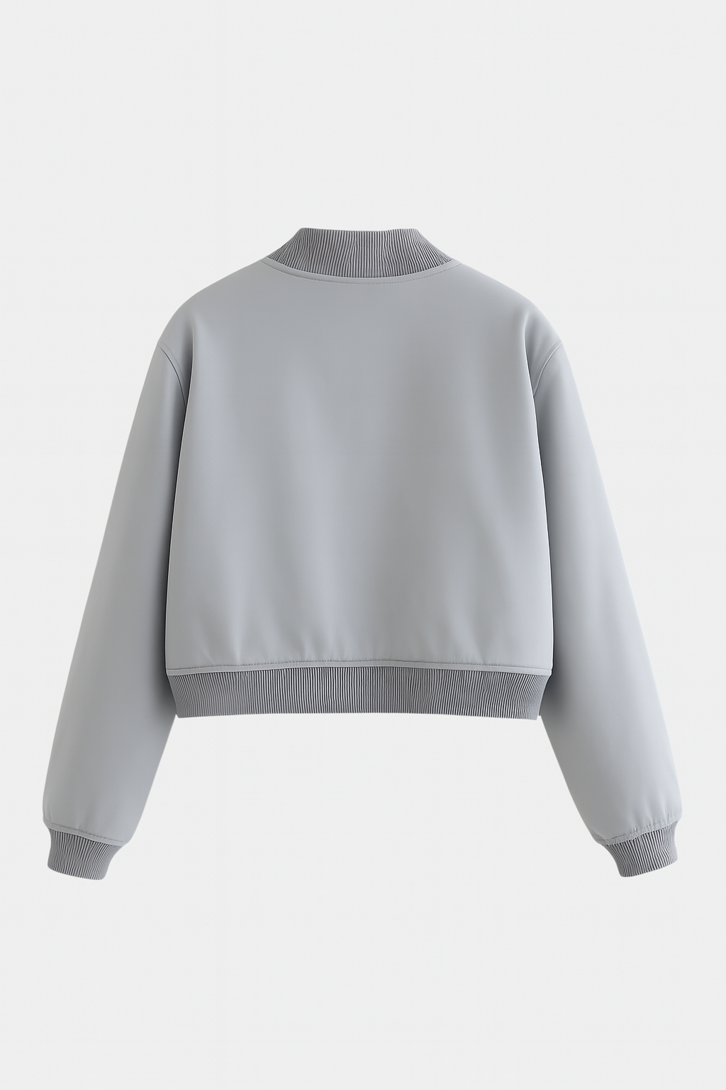 Victoria | Elegant Gray Bomber Jacket with Timeless Design - Lumina