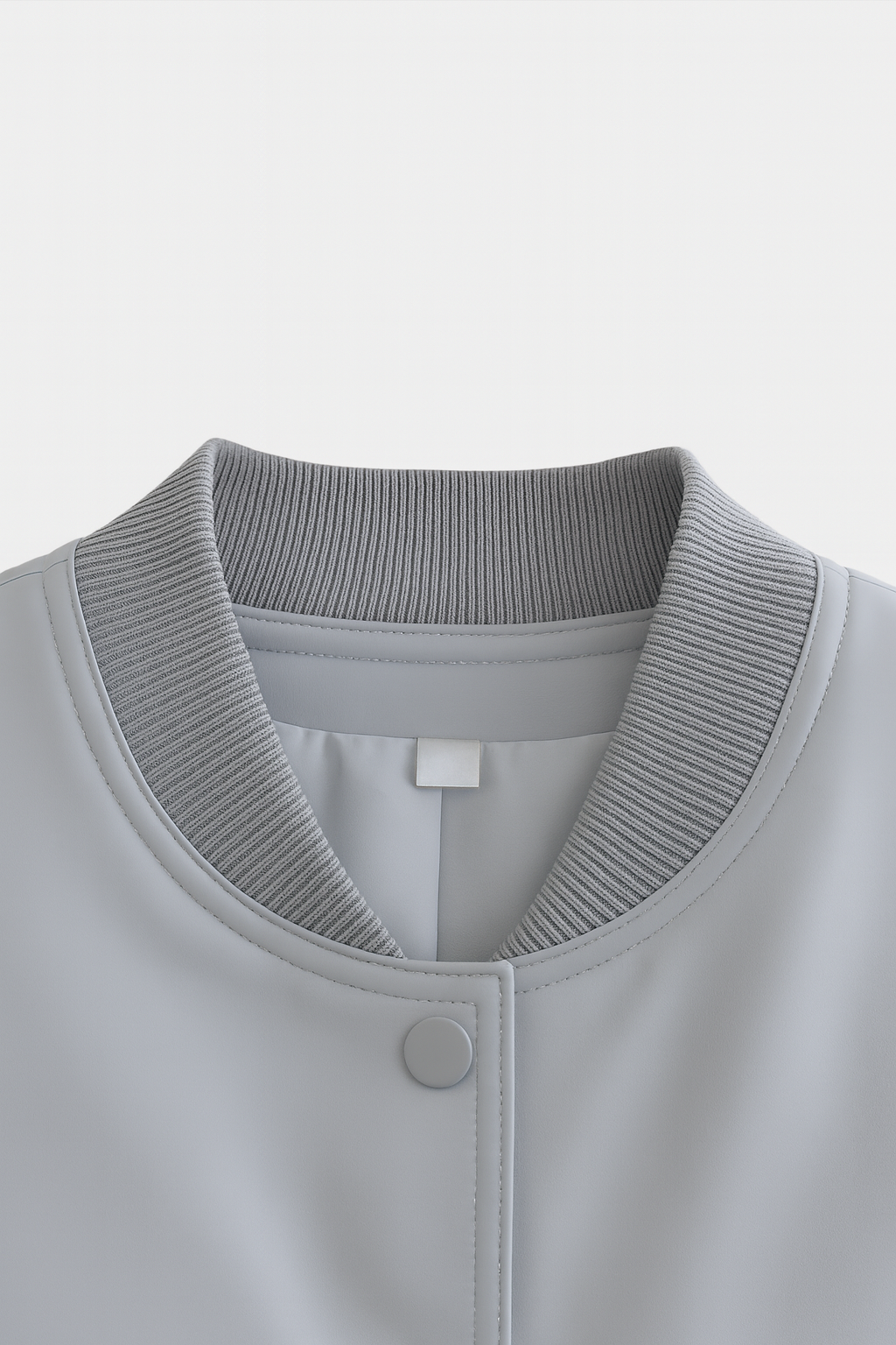 Victoria | Elegant Gray Bomber Jacket with Timeless Design - Lumina