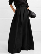 Victoria | Elegant High-Waisted Pleated Trousers - Lumina