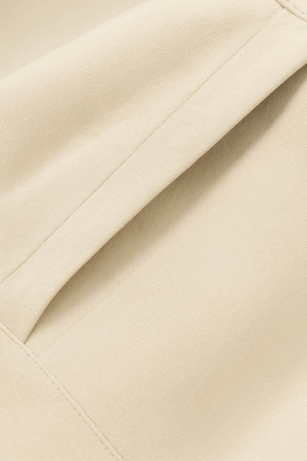 Victoria | Elegant Khaki Short Jacket with O-Neck & Long Sleeves - Lumina