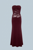 Victoria | Elegant Lace Mermaid Wedding Dress with Corset Back - Lumina