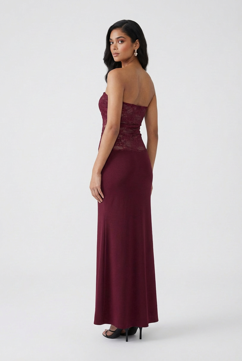 Victoria | Elegant Lace Mermaid Wedding Dress with Corset Back - Lumina