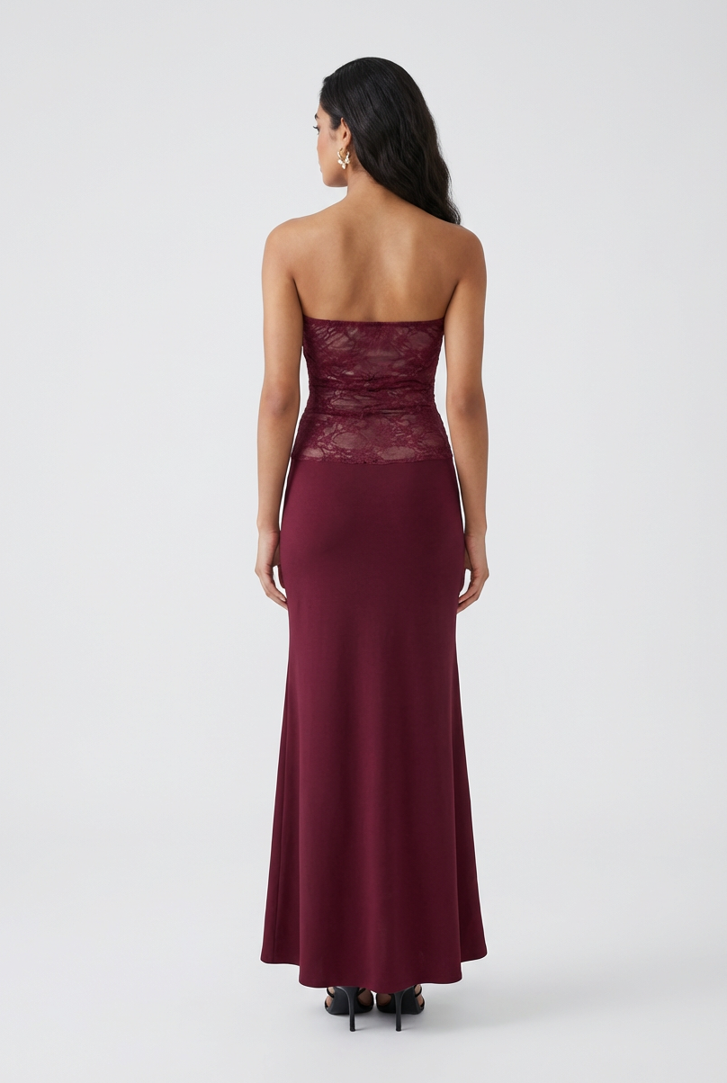 Victoria | Elegant Lace Mermaid Wedding Dress with Corset Back - Lumina