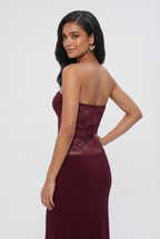 Victoria | Elegant Lace Mermaid Wedding Dress with Corset Back - Lumina