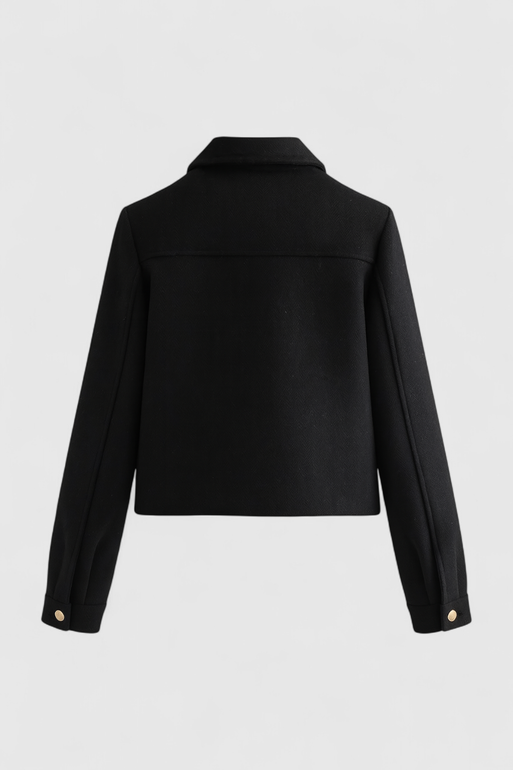 Victoria | Elegant Lightweight Black Windbreaker Jacket with Flattering Fit - Lumina