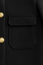 Victoria | Elegant Lightweight Black Windbreaker Jacket with Flattering Fit - Lumina