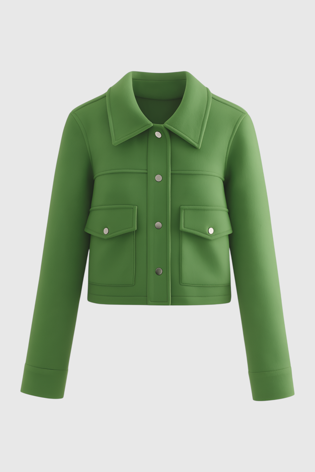Victoria | Elegant Long Sleeve Jacket with Button Closure - Lumina