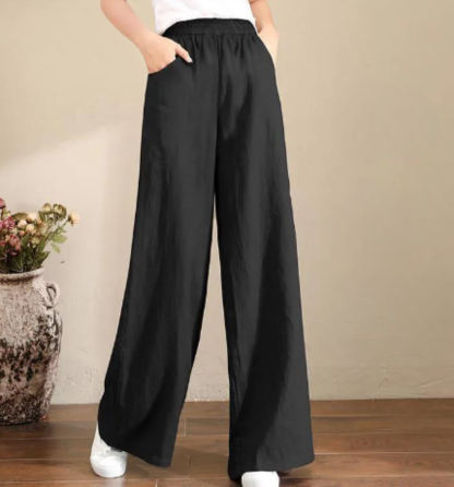 Victoria | Elegant Loose-Fitting Trousers with Chic Design - Lumina