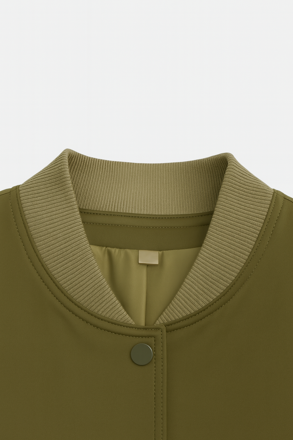 Victoria | Elegant Military Green Bomber Jacket with Comfortable Fit - Lumina