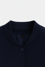 Victoria | Elegant Navy Bomber Jacket with Timeless Design - Lumina